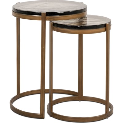 Table d'appoint ronde en fer Cleo RECOLLECTION