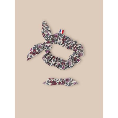 Chouchou + pince en tissu Liberty CYRILLUS