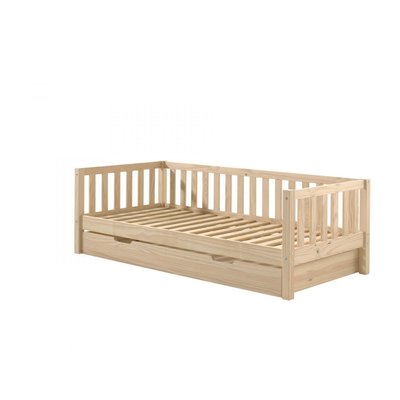 Lit Fritz avec tiroir bois naturel VIPACK