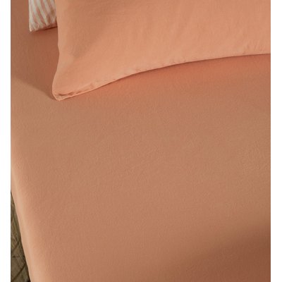 Drap housse 1 personne SATIN DE COTON BIO LAVÉ KADOLIS