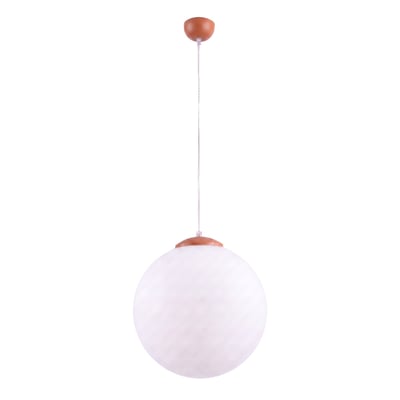 Suspension Acier Ocre Rouge E27 1 Ugo EDEN
