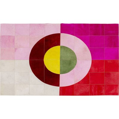 Tapis en cuir, CENTRAL CIRCLE KARE DESIGN