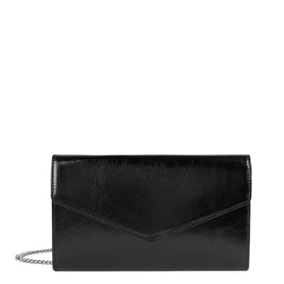 Leren clutch met drukknoopklep RÉTRO & GLAM LANCASTER