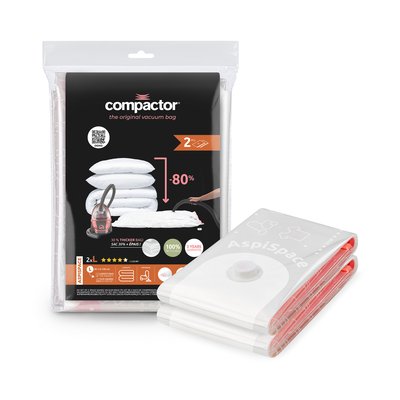 Lot de 2 sacs sous vide AspiSpace COMPACTOR