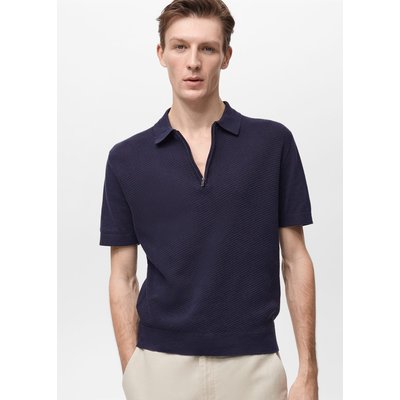 Polo maille col zippé MANGO MAN