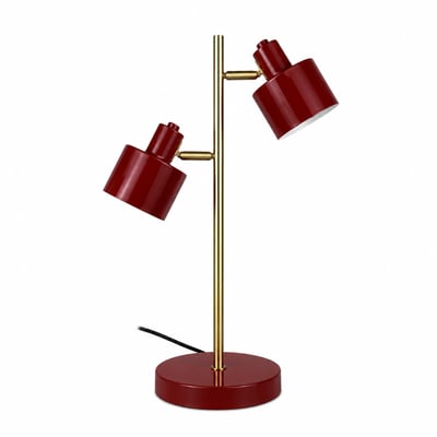 Lampe à poser Ocean en métal coloris rouge foncé, H 41,7 cm DYBERG LARSEN