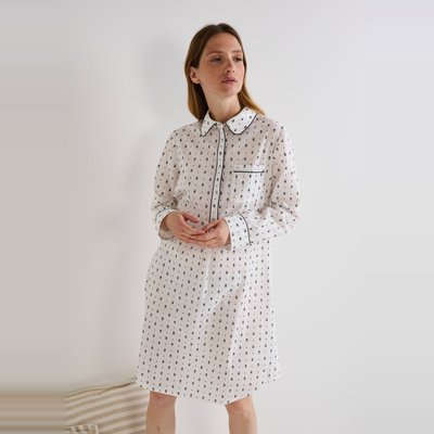 Chemise de nuit voile de coton La Redoute