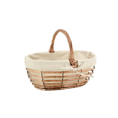 Panier ajouré en osier et jute 35 cm AUBRY GASPARD