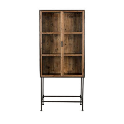 Vitrine 2 portes en bois recyclé - CHISEL DUTCHBONE