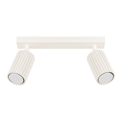 Plafonnier Aluminium Beige GU10 2 Karbon EDEN