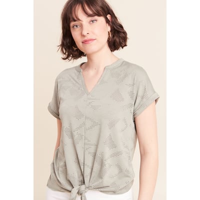 T-shirt col tunisien manches courtes BREAL