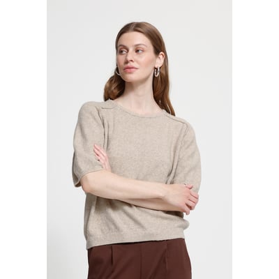 Pull en maille manches courtes ICHI