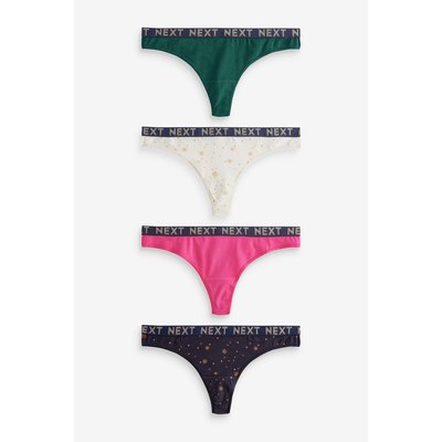 Culottes avec logo - string, lot de 4 NEXT
