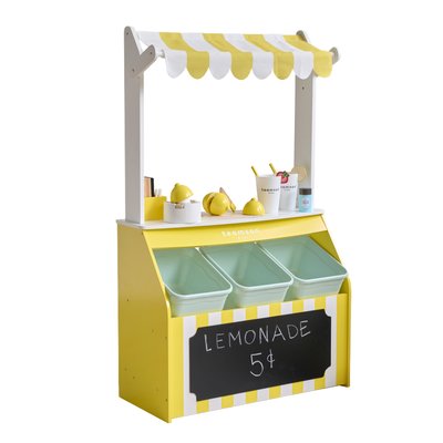 Stand limonade bois 18 accessoires jeu de rôle éducatif TEAMSON KIDS