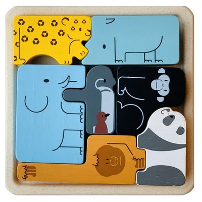 Puzzle animaux 2 en 1 PLAN TOYS