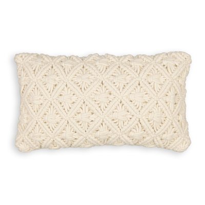 Thera Macrame Wool and Cotton Cushion Cover LA REDOUTE INTERIEURS