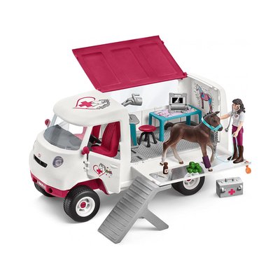 Vétérinaire mobile avec poulain Hanovrien SCHLEICH