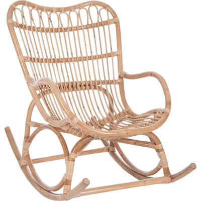 Fauteuil à bascule en rotin RECOLLECTION