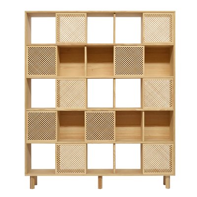 Bibliothèque en pin massif verni BLAVA NAAN FURNITURE
