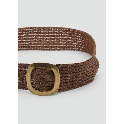 Ceinture fibre naturelle boucle ovale MANGO
