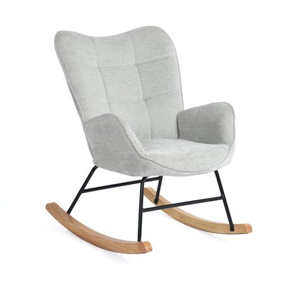 Fauteuil à bascule rocking chair dossier moyen scandinave,Kanasrock MEUBLES COSY