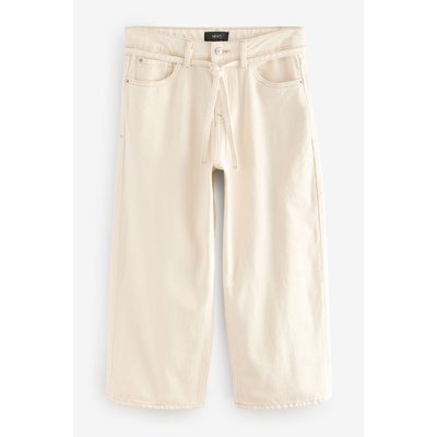 Jean large court avec ceinture NEXT