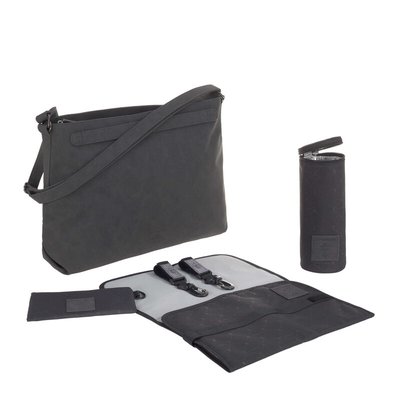 Sac épaule à langer Tender anthracite LASSIG