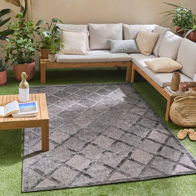 Tapis interieur exterieur à motif losange SANTORINI NAZAR RUGS