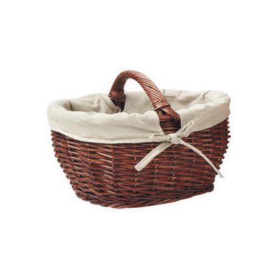 Panier de marché en osier marron Grand AUBRY GASPARD
