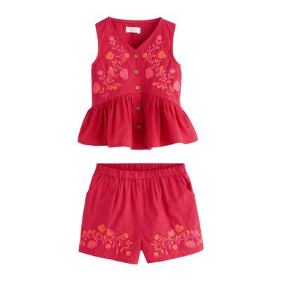 Ensemble coordonné avec chemisier et short NEXT