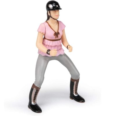 Figurine Cavalière Fashion rose PAPO