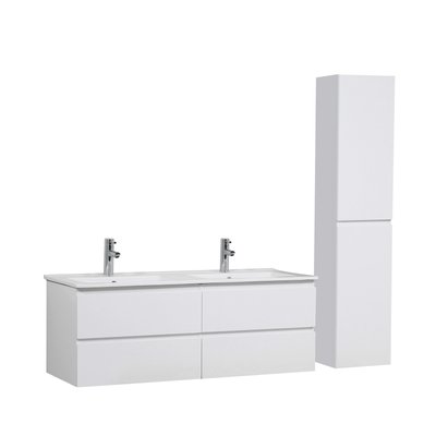 Meuble double +vasque +colonne SORRENTO MOB IN