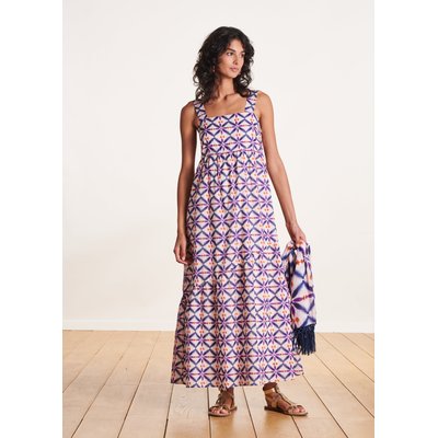 Robe longue en voile de coton à imprimé LA FEE MARABOUTEE