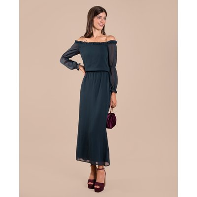 Robe midi à manches longues CAMILLE THE-ARE