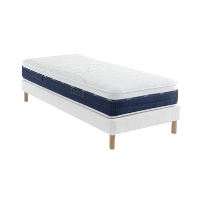 Ensemble matelas ressorts et mémoire de forme, sommier Constellation et pieds Rêve 600 SOMEO