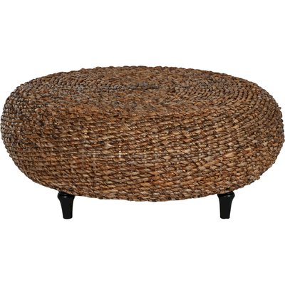 Table basse en fibre naturelle esprit bohème salon chaleureux RECOLLECTION
