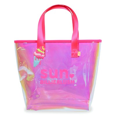 Sac cabas brillant avec badge BILLIEBLUSH
