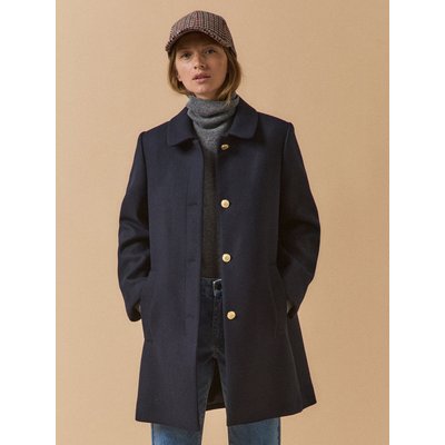 Manteau court lainage uni CYRILLUS