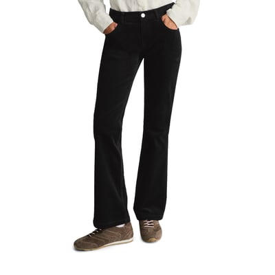 Pantalon en velours côtelé modèle Nella, coupe bootcut en mélange de coton bio extensible MARC O’POLO DENIM