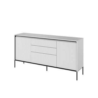 Buffet bas en panneaux de particules 2 portes 166 cm, LENARA BOBOCHIC