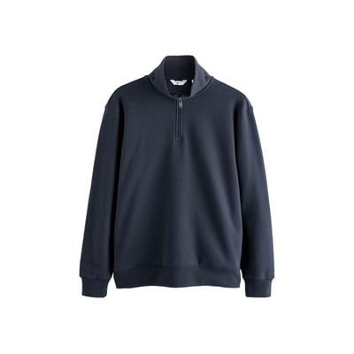 Sweat en jersey de coton à col zippé NEXT