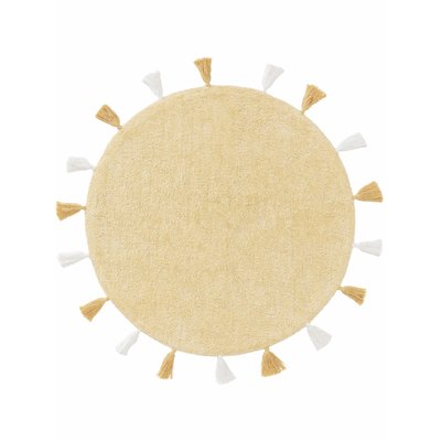 Tapis lavables pour enfants rond tufté main MALU BENUTA 