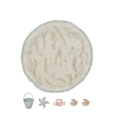 Tapis Rond en coton  Île MERVEILLES DE LA MER LORENA CANALS