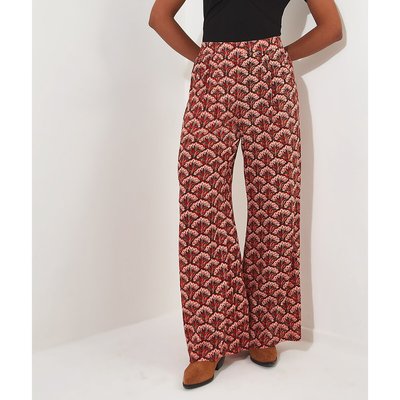 Printed Wide Leg Trousers JOE BROWNS