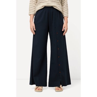 Pantalon palazzo en lin mélangé. ULLA POPKEN