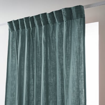 Rideau galon fronceur en 100% Gaze de Coton Terra EDEN