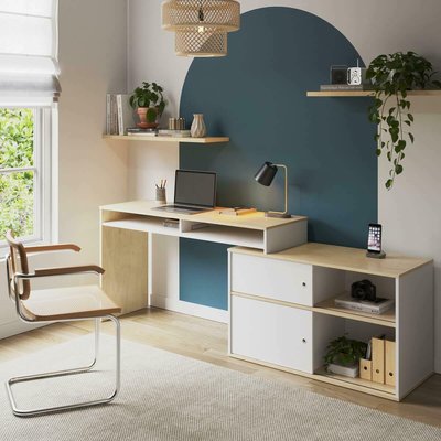 Bureau modulable avec rangement MOON AKITEN RETAIL