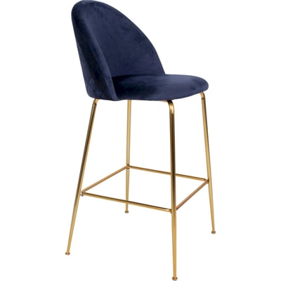 Chaise de bar en velours collection RALLSY RECOLLECTION