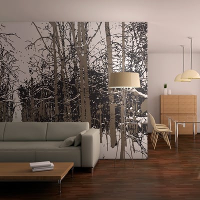 Papier peint intissé panoramique Paysage arbres - automne EDEN