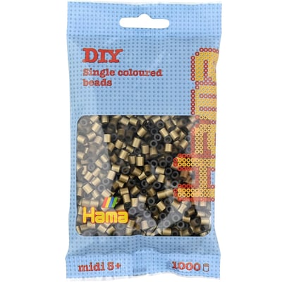 Sachet 1000 perles plastique Midi bronze HAMA